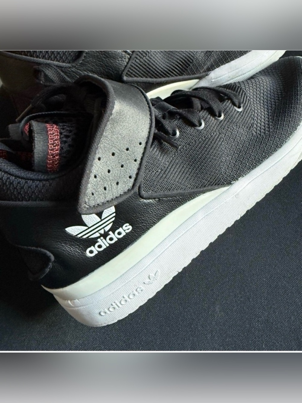 ADIDAS VERITAS X Size 11 Black and White